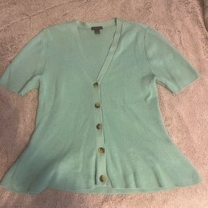 Blue flare blouse